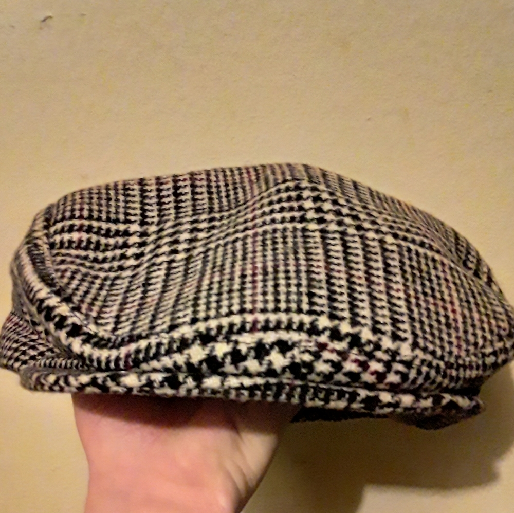 Wool houndstooth hat - Picture 2 of 4